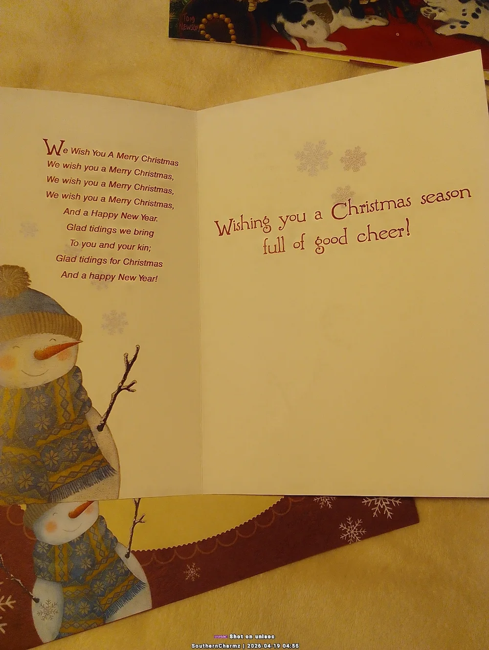 Christmas Greeting Card Bundle - Snowman & Holiday Scenes